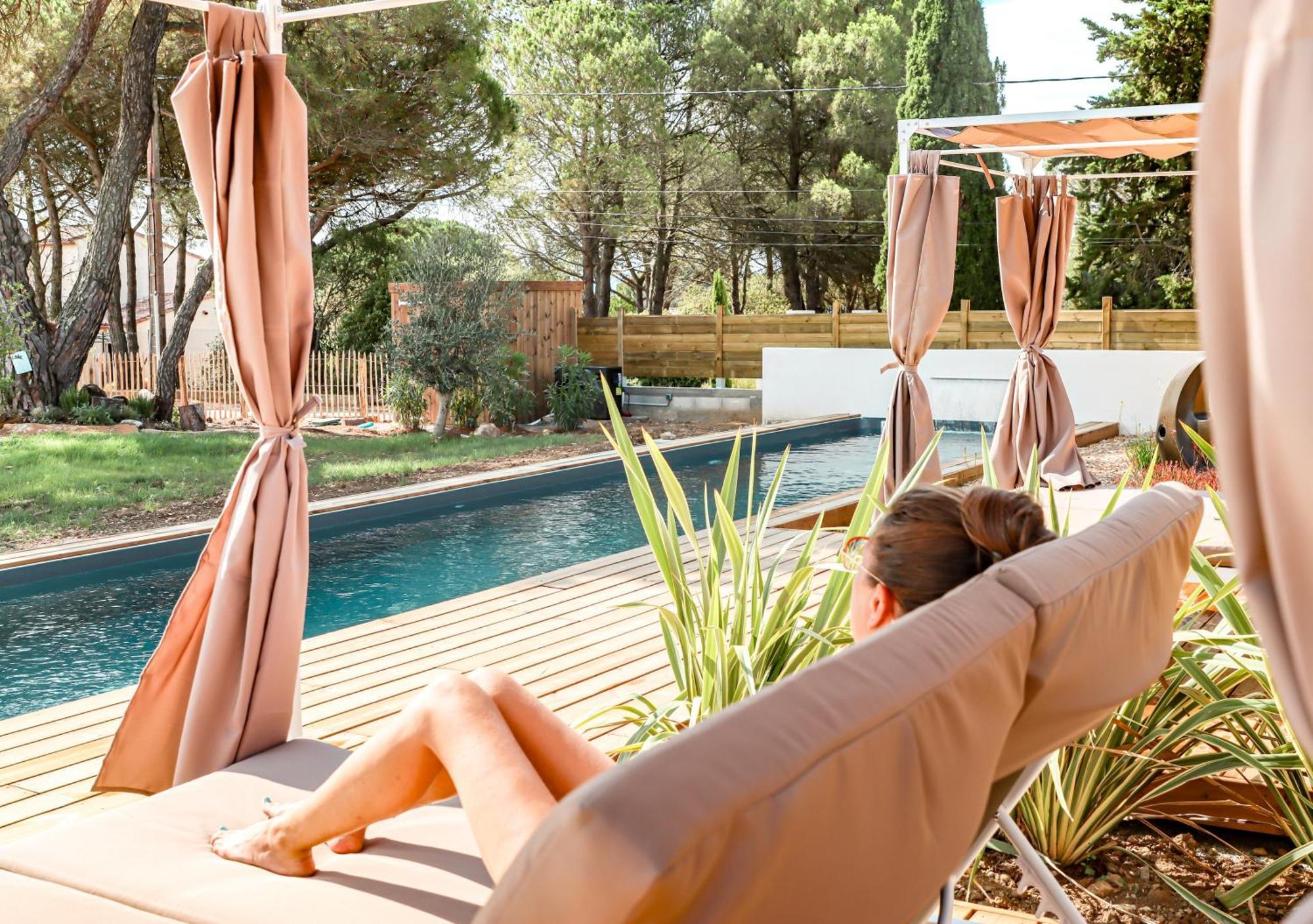 Les Gites De Laure - L'Eden Romantique, Chambres Hotes, Spa Prive, Couloir De Nage, Adults Only Malves-en-Minervois Dış mekan fotoğraf